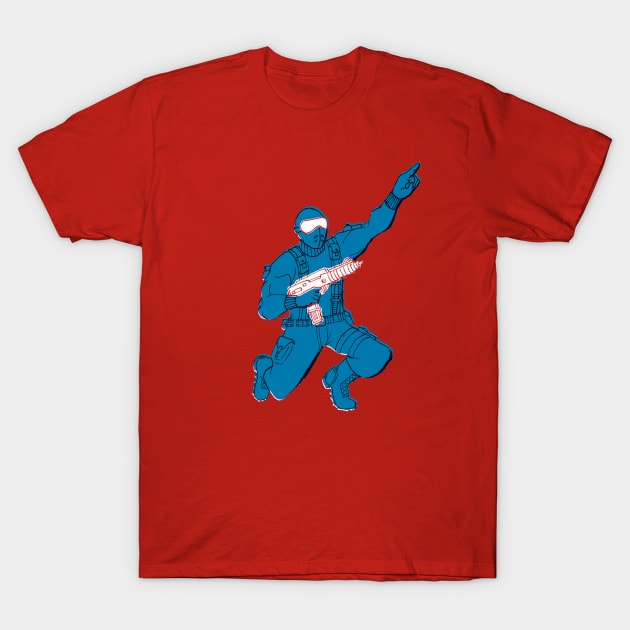 Snake Eyes Overprint T-Shirt by SkipBroTees